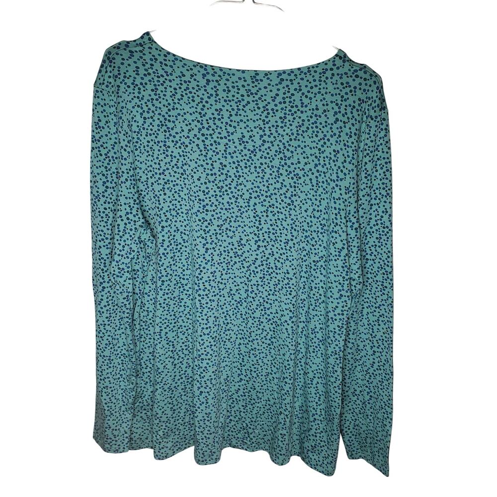 Gudrun Sjödén Teal Lyocell Blend Swing Top L Scandinavian Artsy - Picture 2 of 6